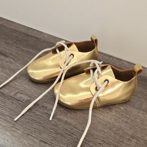 Gold Baby Shoes